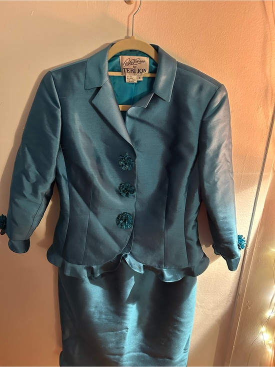 Teri Jon Jackets & Blazers - Teri Jon Silk Wool 2-Piece set Dress and Jacket Mother of the Bride Suit